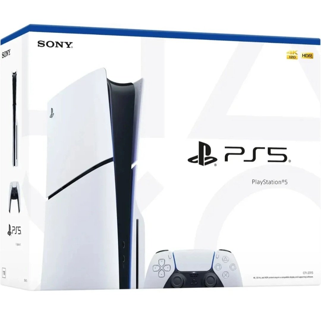 Caixa oficial do console ps5 Slim Edição Digital com controle DualSense