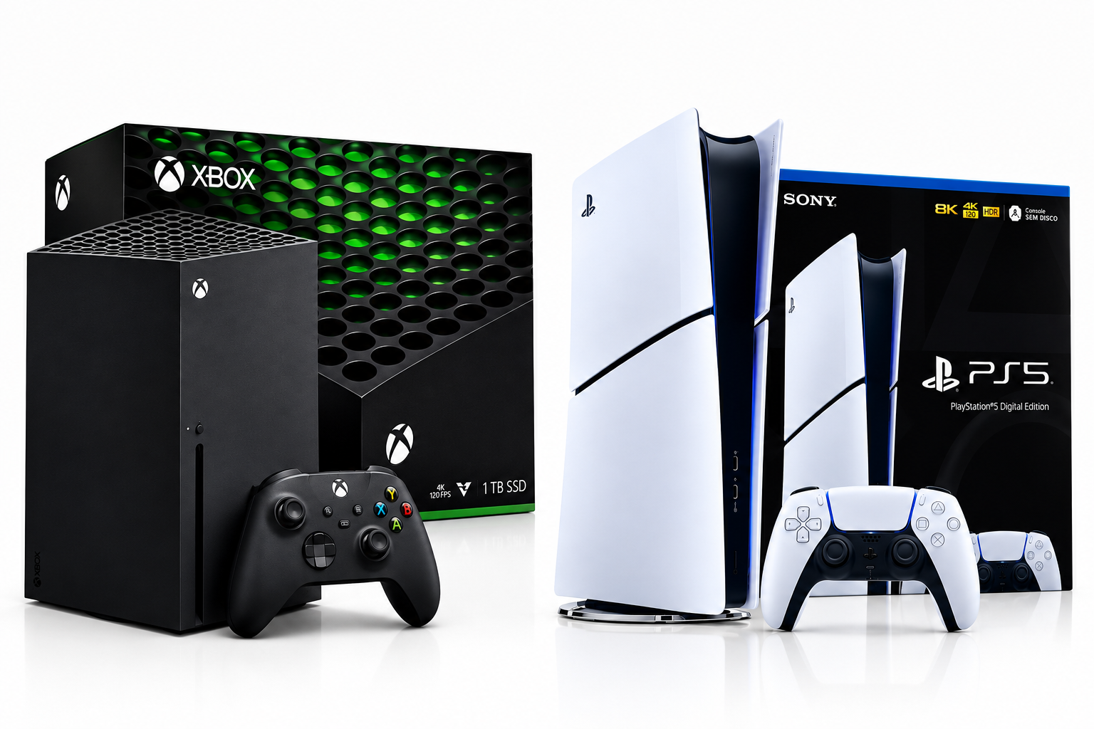 ps5 ou xbox series x para jogar gta 6: comparativo de consoles no mercado livre